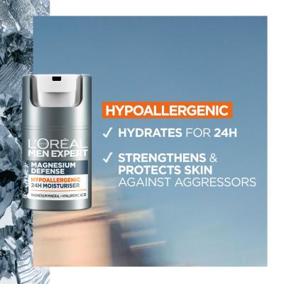 L&#039;Oréal Paris Men Expert Magnesium Defence 24H Denní pleťový krém pro muže 50 ml