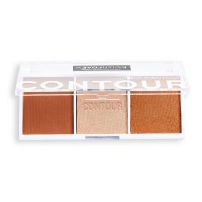 Revolution Relove Colour Play Contour Trio Konturovací paletka pro ženy 6 g Odstín Baked Sugar