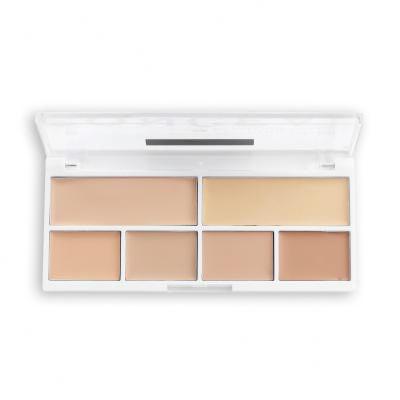 Revolution Relove Conceal Me Concealer &amp; Contour Palette Konturovací paletka pro ženy 11,2 g Odstín Fair