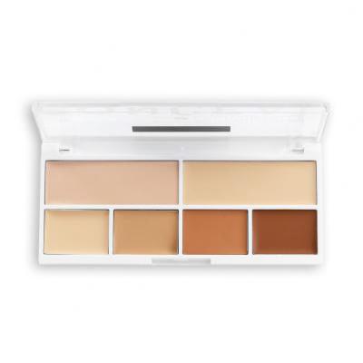 Revolution Relove Conceal Me Concealer &amp; Contour Palette Konturovací paletka pro ženy 11,2 g Odstín Light