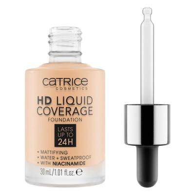 Catrice HD Liquid Coverage 24H Make-up pro ženy 30 ml Odstín 005 Ivory Beige