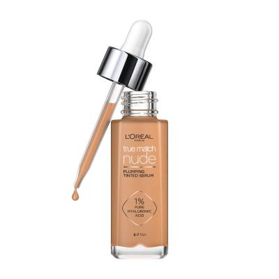 L&#039;Oréal Paris True Match Nude Plumping Tinted Serum Make-up pro ženy 30 ml Odstín 6-7 Tan