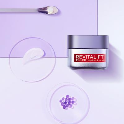 L&#039;Oréal Paris Revitalift Filler HA Duo Set Dárková kazeta denní pleťový krém Revitalift Filler HA 50 ml + noční pleťový krém Revitalift Filler HA 50 ml