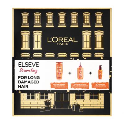 L'Oréal Paris Elseve Dream Long Dárková kazeta šampon Elseve Dream Long 250 ml + kondicionér Elseve Dream Long Wonder Water 200 ml + sérum na vlasy Elseve Dream Long Go Sleek Serum 100 ml