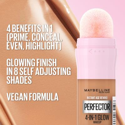 Maybelline Instant Anti-Age Perfector 4-In-1 Glow Make-up pro ženy 20 ml Odstín 01 Light