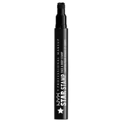 NYX Professional Makeup Star Stamp Face &amp; Body Stamp Oční linka pro ženy 0,96 ml Odstín 01 Star Studded