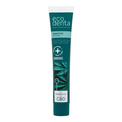 Ecodenta Sensitive Toothpaste Probiotics & CBD Zubní pasta 75 ml