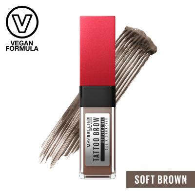 Maybelline Tattoo Brow 36H Styling Gel Gel a pomáda na obočí pro ženy 6 ml Odstín 255 Soft Brown