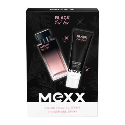 Mexx Black Dárková kazeta toaletní voda 30 ml + sprchový gel 50 ml