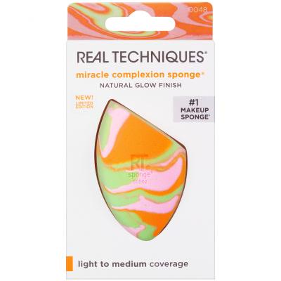 Real Techniques Miracle Complexion Sponge Orange Swirl Limited Edition Aplikátor pro ženy 1 ks