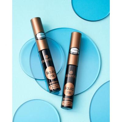 Essence Liquid Ink Eyeliner Waterproof Oční linka pro ženy 3 ml Odstín Brown