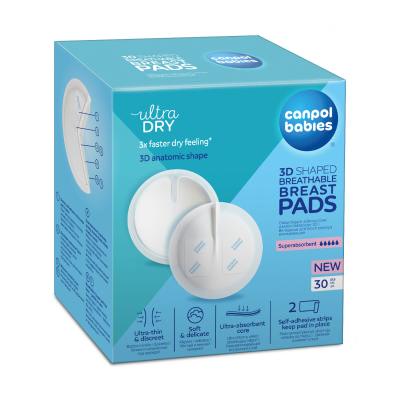 Canpol babies Ultra Dry 3D Shaped Breathable Breast Pads Vložky do podprsenky pro ženy Set