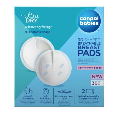 Canpol babies Ultra Dry 3D Shaped Breathable Breast Pads Vložky do podprsenky pro ženy Set