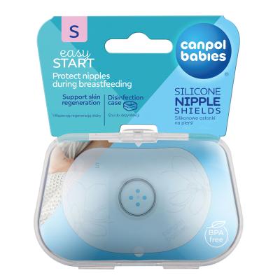 Canpol babies Easy Start Silicone Nipple Shields S Vložky do podprsenky pro ženy 2 ks