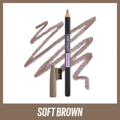 Maybelline Express Brow Shaping Pencil Tužka na obočí pro ženy 4,3 g Odstín 03 Soft Brown