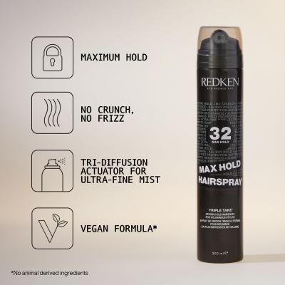 Redken Triple Take 32 Max Hold Hairspray Lak na vlasy pro ženy 300 ml