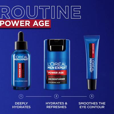 L&#039;Oréal Paris Men Expert Power Age 24H Moisturiser Denní pleťový krém pro muže 50 ml