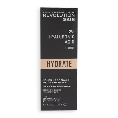 Revolution Skincare Hydrate 2% Hyaluronic Acid Serum Pleťové sérum pro ženy 30 ml