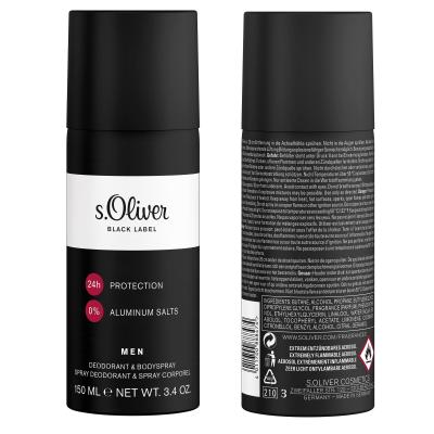 s.Oliver Black Label Deodorant pro muže 150 ml