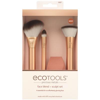 EcoTools Precious Metals Face Blend + Sculpt Set Štětec pro ženy Set