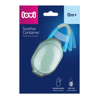 LOVI Soother Container Mint Pouzdro na dudlík pro děti 1 ks