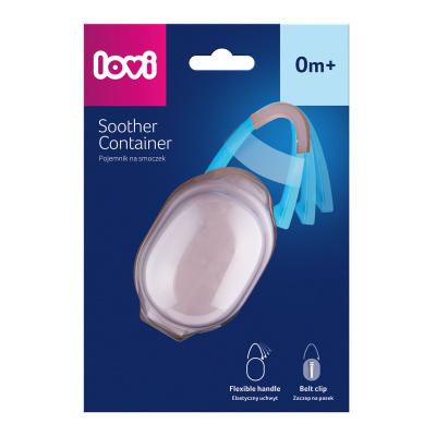 LOVI Soother Container Pink Pouzdro na dudlík pro děti 1 ks