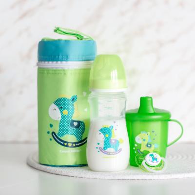 Canpol babies Toys Non-Spill Cup Green 9m+ Hrneček pro děti 250 ml