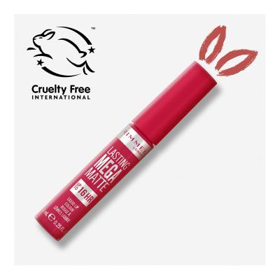 Rimmel London Lasting Mega Matte Liquid Lip Colour Rtěnka pro ženy 7,4 ml Odstín Fuchsia Flush