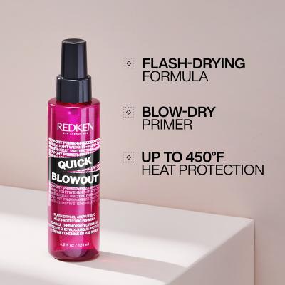 Redken Quick Blowout Lightweight Blow Dry Primer Spray Pro tepelný styling pro ženy 125 ml