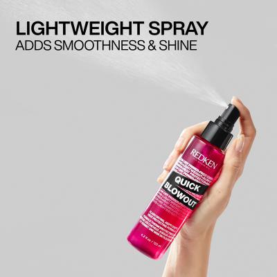 Redken Quick Blowout Lightweight Blow Dry Primer Spray Pro tepelný styling pro ženy 125 ml