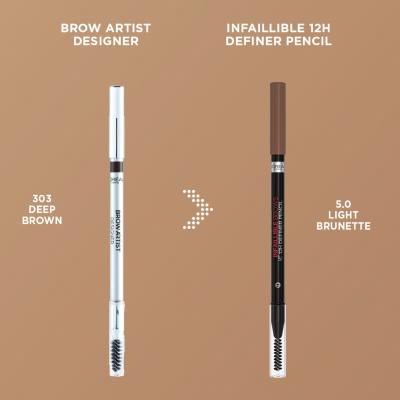 L&#039;Oréal Paris Infaillible Brows 12H Definer Pencil Tužka na obočí pro ženy 1 g Odstín 5.0 Light Brunette