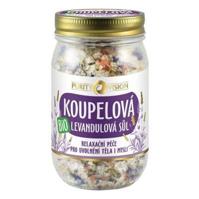 Purity Vision Lavender Bio Bath Salt Koupelová sůl 400 g