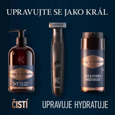 Gillette King C. Beard &amp; Face Wash Šampon na vousy pro muže 350 ml