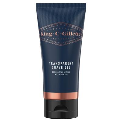 Gillette King C. Transparent Shave Gel Gel na holení pro muže 150 ml