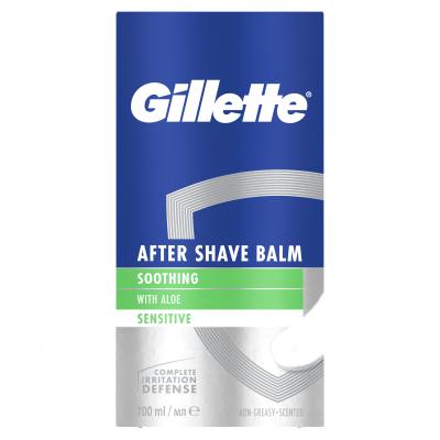 Gillette Sensitive After Shave Balm Balzám po holení pro muže 100 ml