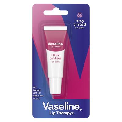 Vaseline Lip Therapy Rosy Tinted Lip Balm Tube Balzám na rty pro ženy 10 g