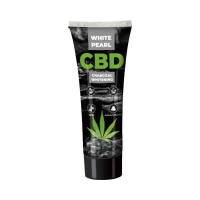 White Pearl CBD Charcoal Whitening Toothpaste Zubní pasta 75 ml