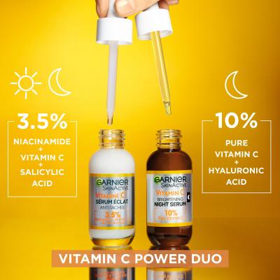 Garnier Skin Naturals Vitamin C Dárková kazeta denní pleťové sérum Skin Naturals Vitamin C Brightening Super Serum 30 ml + noční pleťové sérum Skin Naturals Vitamin C Brightening Night Serum 30 ml