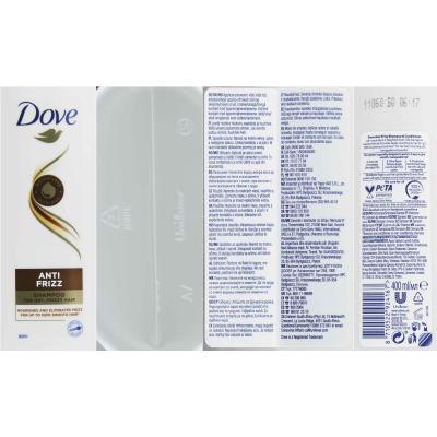 Dove Anti Frizz Šampon pro ženy 400 ml