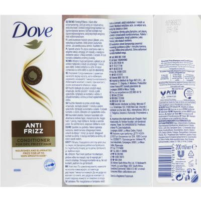 Dove Anti Frizz Kondicionér pro ženy 200 ml