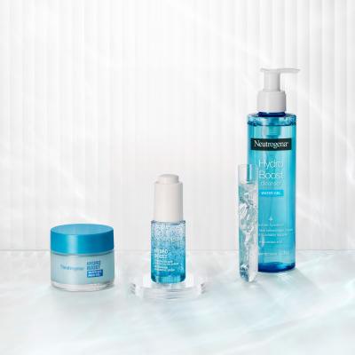 Neutrogena Hydro Boost Gift Set Dárková kazeta pleťový gel Hydro Boost Water Gel 50 ml + pleťové sérum Hydro Boost Hyaluronic Acid Concentrated Serum 15 ml + čisticí pleťový gel Hydro Boost Water Gel Cleanser 200 ml