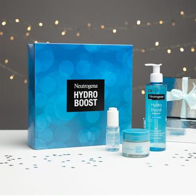 Neutrogena Hydro Boost Gift Set Dárková kazeta pleťový gel Hydro Boost Water Gel 50 ml + pleťové sérum Hydro Boost Hyaluronic Acid Concentrated Serum 15 ml + čisticí pleťový gel Hydro Boost Water Gel Cleanser 200 ml