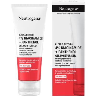 Neutrogena Clear &amp; Defend+ Gel Moisturiser Pleťový gel 50 ml