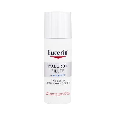 Eucerin Hyaluron-Filler + 3x Effect Day SPF15 Denní pleťový krém pro ženy 50 ml poškozená krabička