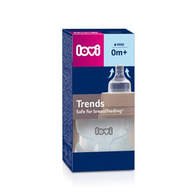 LOVI Trends Bottle 0m+ Green Kojenecká lahev pro děti 120 ml