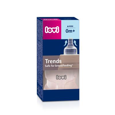 LOVI Trends Bottle 0m+ Pink Kojenecká lahev pro děti 120 ml