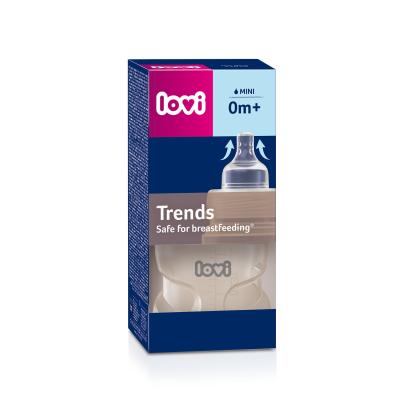 LOVI Trends Bottle 0m+ Beige Kojenecká lahev pro děti 120 ml