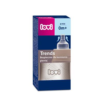 LOVI Harmony Trends Bottle 0m+ Kojenecká lahev pro děti 120 ml