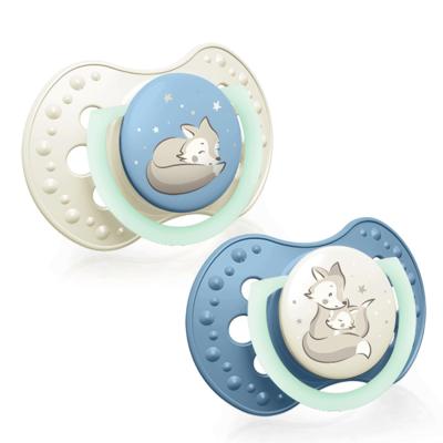 LOVI Night &amp; Day Dynamic Soother Boy 6-18m Dudlík pro děti 2 ks