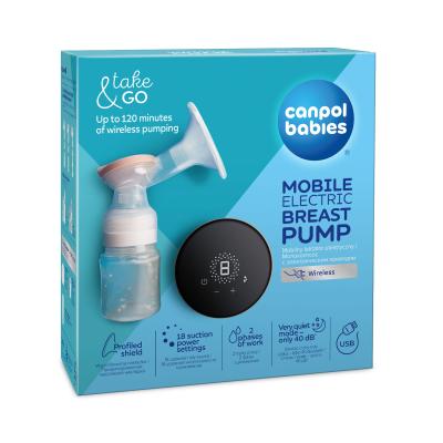 Canpol babies Take &amp; Go Mobile Electric Breast Pump Odsávačka mléka pro ženy 1 ks